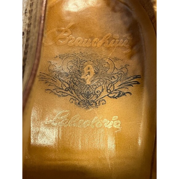 Stefano Branchini Calzoleria Men\'s 8 Brown Suede Leather Cap Toe Oxford Shoes main image 8